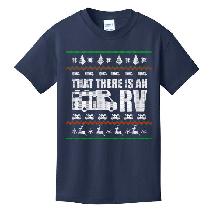 That There Is An RV Ugly Christmas Kids T-Shirt