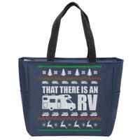 That There Is An RV Ugly Christmas Zip Tote Bag