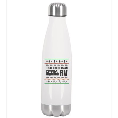 That There Is An RV Ugly Christmas Stainless Steel Insulated Water Bottle