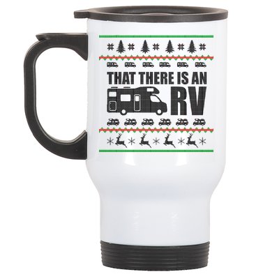 That There Is An RV Ugly Christmas Stainless Steel Travel Mug