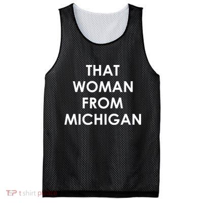 That Woman From Michigan Governor Whitmer Mesh Reversible Basketball Jersey Tank