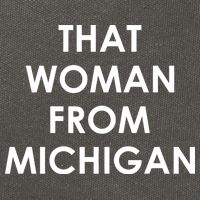That Woman From Michigan Governor Whitmer Cotton Canvas Backpack