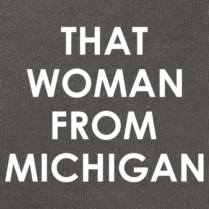 That Woman From Michigan Governor Whitmer Cotton Canvas Backpack