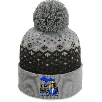 That Woman From Michigan Gretchen Whitmer The Baniff Cuffed Pom Beanie