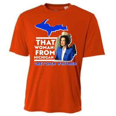 That Woman From Michigan Gretchen Whitmer Cooling Performance Crew T-Shirt