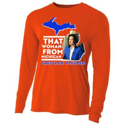 That Woman From Michigan Gretchen Whitmer Cooling Performance Long Sleeve Crew