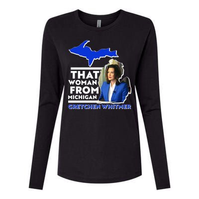 That Woman From Michigan Gretchen Whitmer Womens Cotton Relaxed Long Sleeve T-Shirt