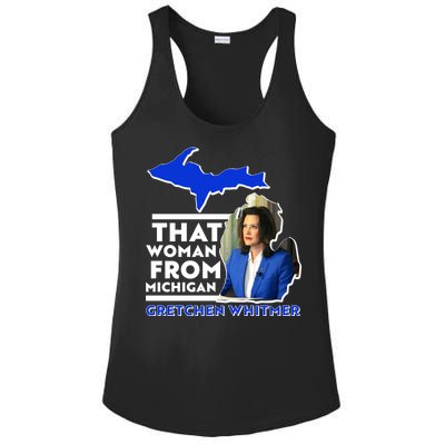 That Woman From Michigan Gretchen Whitmer Ladies PosiCharge Competitor Racerback Tank