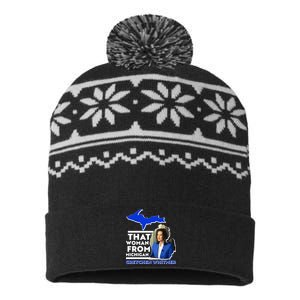 That Woman From Michigan Gretchen Whitmer USA-Made Snowflake Beanie