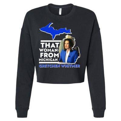 That Woman From Michigan Gretchen Whitmer Cropped Pullover Crew
