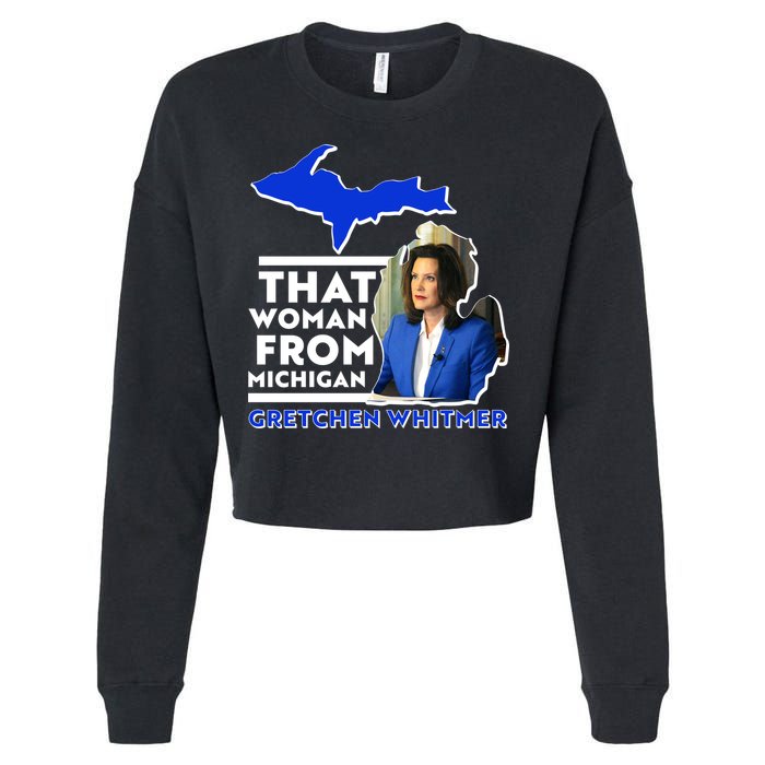 That Woman From Michigan Gretchen Whitmer Cropped Pullover Crew