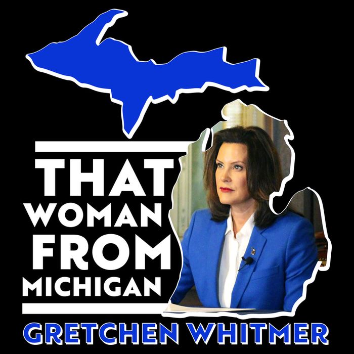 That Woman From Michigan Gretchen Whitmer Cropped Pullover Crew