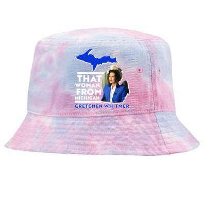 That Woman From Michigan Gretchen Whitmer Tie-Dyed Bucket Hat