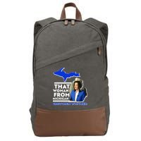 That Woman From Michigan Gretchen Whitmer Cotton Canvas Backpack