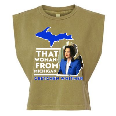 That Woman From Michigan Gretchen Whitmer Garment-Dyed Women's Muscle Tee