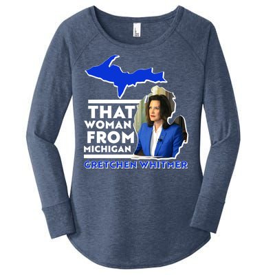 That Woman From Michigan Gretchen Whitmer Women's Perfect Tri Tunic Long Sleeve Shirt