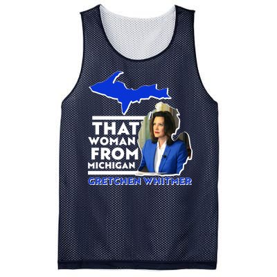 That Woman From Michigan Gretchen Whitmer Mesh Reversible Basketball Jersey Tank