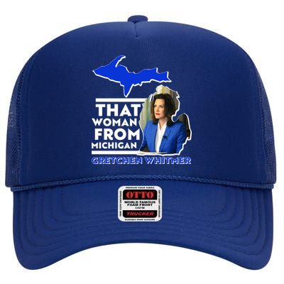 That Woman From Michigan Gretchen Whitmer High Crown Mesh Back Trucker Hat