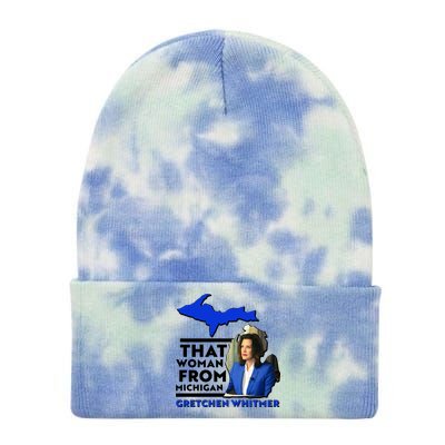 That Woman From Michigan Gretchen Whitmer Tie Dye 12in Knit Beanie