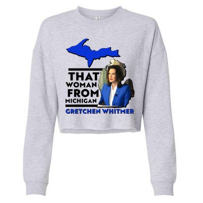 That Woman From Michigan Gretchen Whitmer Cropped Pullover Crew