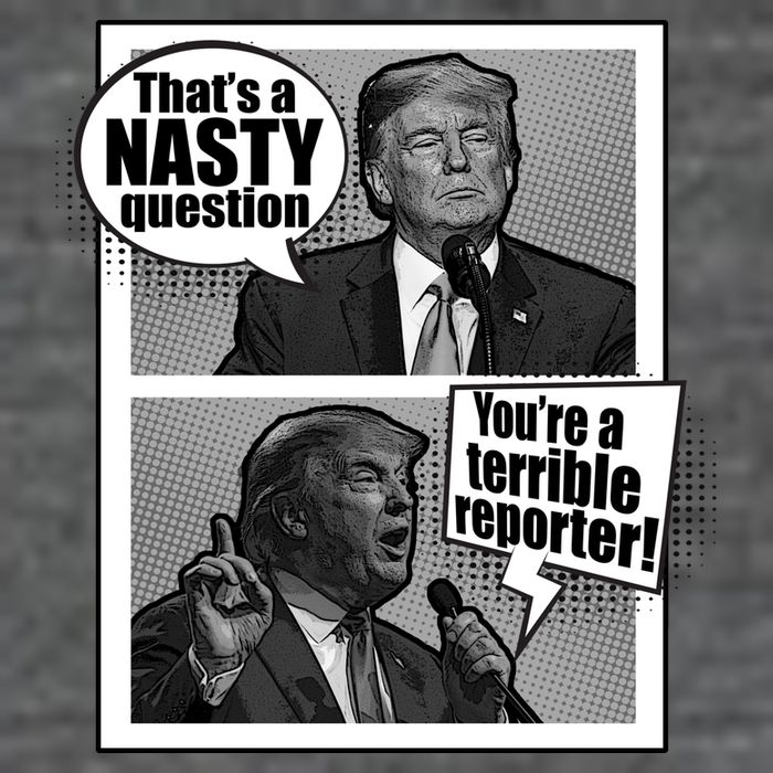 That's A Nasty Question You're A Terrible Reporter Tall T-Shirt