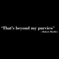 That's Beyond My Purview Robert Mueller Poster