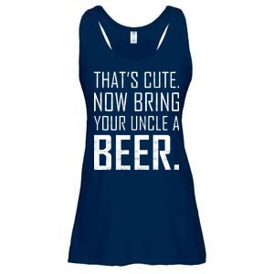 That's Cute Now Bring Your Uncle A Beer Ladies Essential Flowy Tank