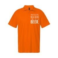 That's Cute Now Bring Your Uncle A Beer Softstyle Adult Sport Polo