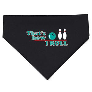 That's How I Roll Bowling USA-Made Doggie Bandana