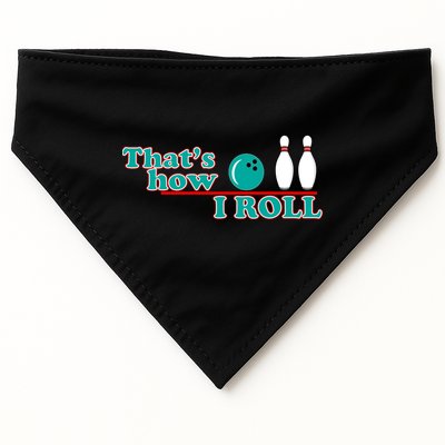That's How I Roll Bowling USA-Made Doggie Bandana