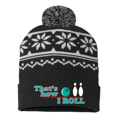 That's How I Roll Bowling USA-Made Snowflake Beanie