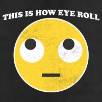That's How I Roll Eyes Emoji Face Cool Comfort Performance Bucket Hat