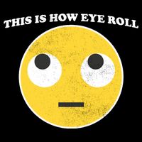 That's How I Roll Eyes Emoji Face Drawstring Bag
