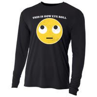 That's How I Roll Eyes Emoji Face Cooling Performance Long Sleeve Crew