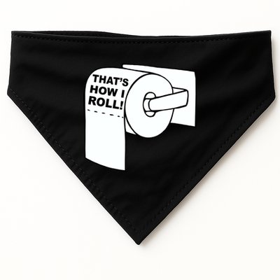 That's How I Roll Toilet USA-Made Doggie Bandana