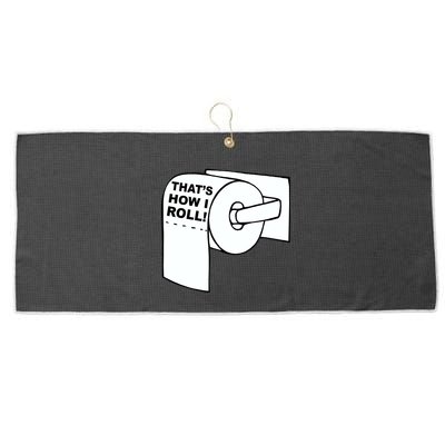 That's How I Roll Toilet Large Microfiber Waffle Golf Towel