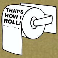 That's How I Roll Toilet Garment-Dyed Women's Muscle Tee