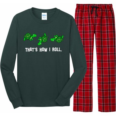 That's How I Roll Turtle Long Sleeve Pajama Set