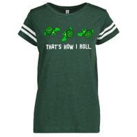 That's How I Roll Turtle Enza Ladies Jersey Football T-Shirt