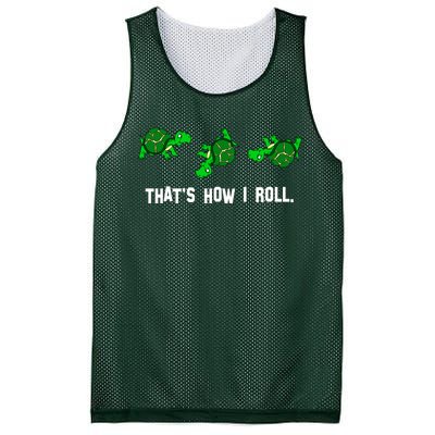 That's How I Roll Turtle Mesh Reversible Basketball Jersey Tank