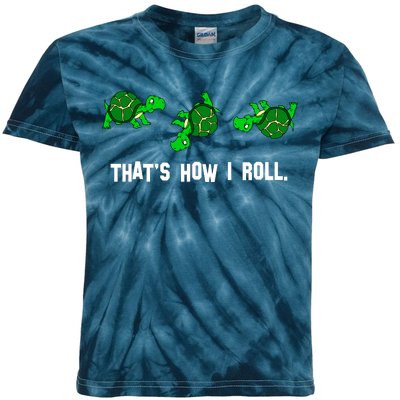 That's How I Roll Turtle Kids Tie-Dye T-Shirt