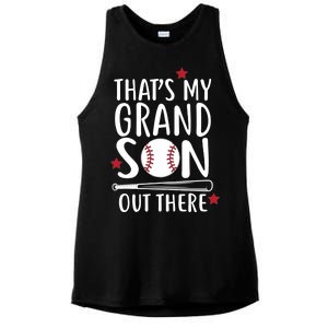 That's My Grandson Out There Ladies PosiCharge Tri-Blend Wicking Tank