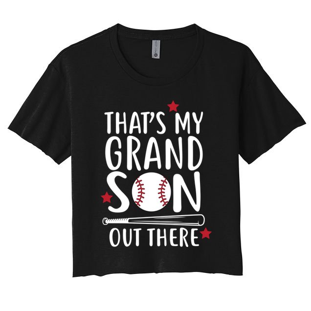 That's My Grandson Out There Crop Top