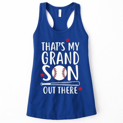That's My Grandson Out There Womens Tank Top