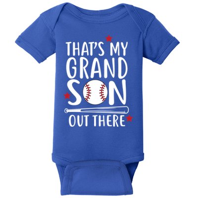That's My Grandson Out There Baby Bodysuit
