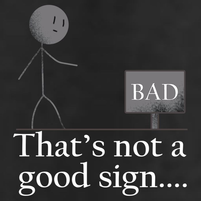 That's Not a Good Sign Funny Stick Figure 15oz Campfire Ceramic Mug