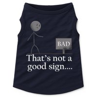 That's Not a Good Sign Funny Stick Figure Doggie Tank