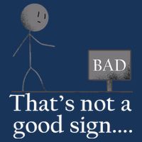That's Not a Good Sign Funny Stick Figure Beanie