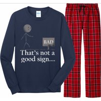 That's Not a Good Sign Funny Stick Figure Long Sleeve Pajama Set