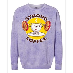 That's Some Strong Coffee Donuts Colorblast Crewneck Sweatshirt